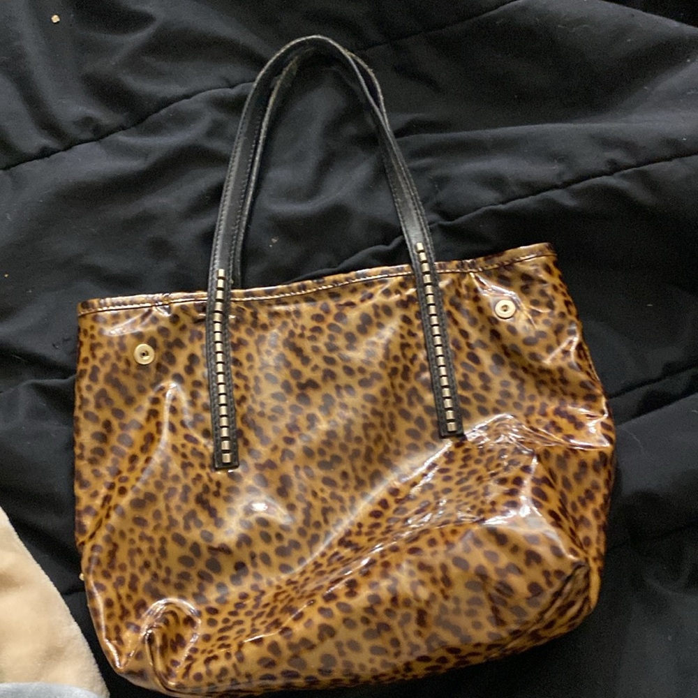 Jimmy Choo Leopard Print Hand Bag